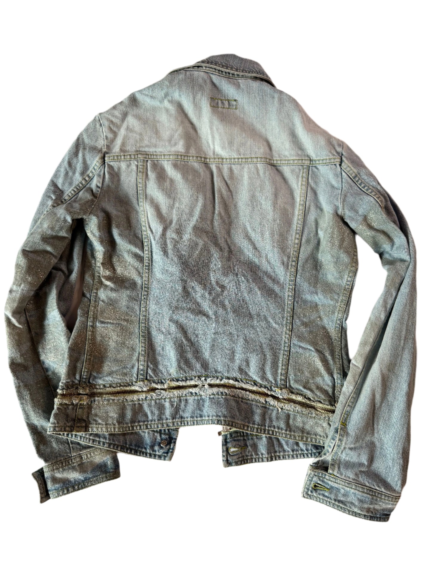 Exte Embroidered Sequin Jean Jacket