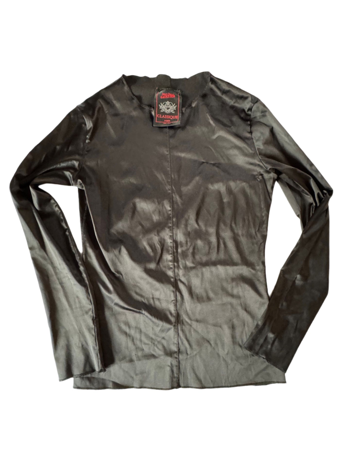 Jean Paul Gaultier Stretch Satin Long Sleeve