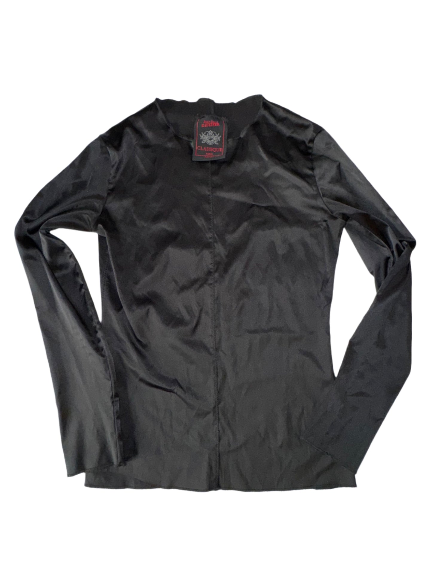 Jean Paul Gaultier Stretch Satin Long Sleeve