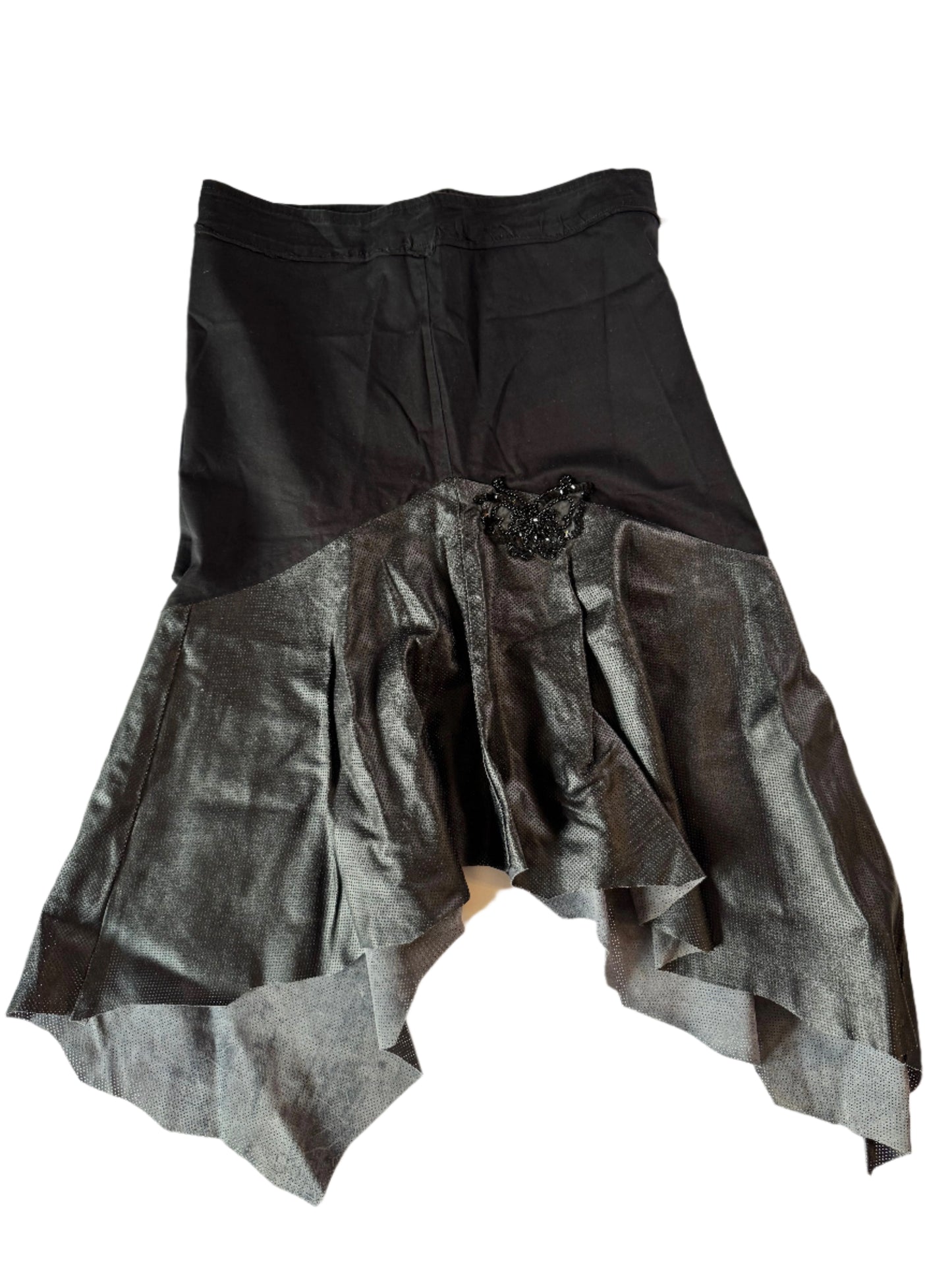 Leather Mermaid Skirt with Butterfly