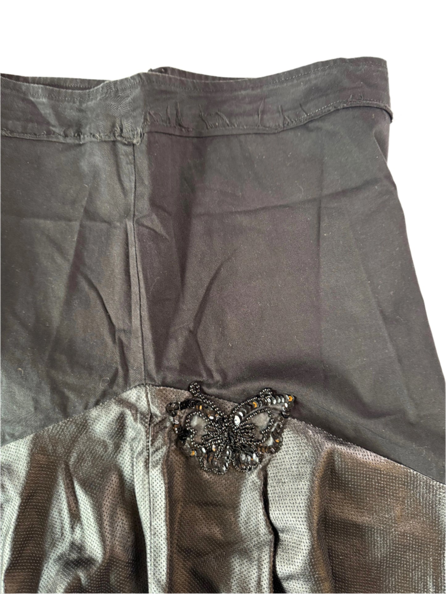 Leather Mermaid Skirt with Butterfly