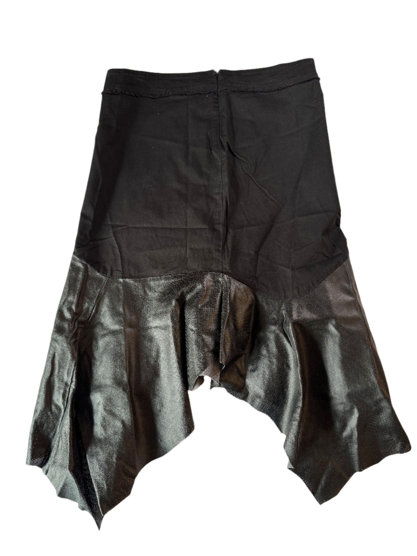 Leather Mermaid Skirt with Butterfly