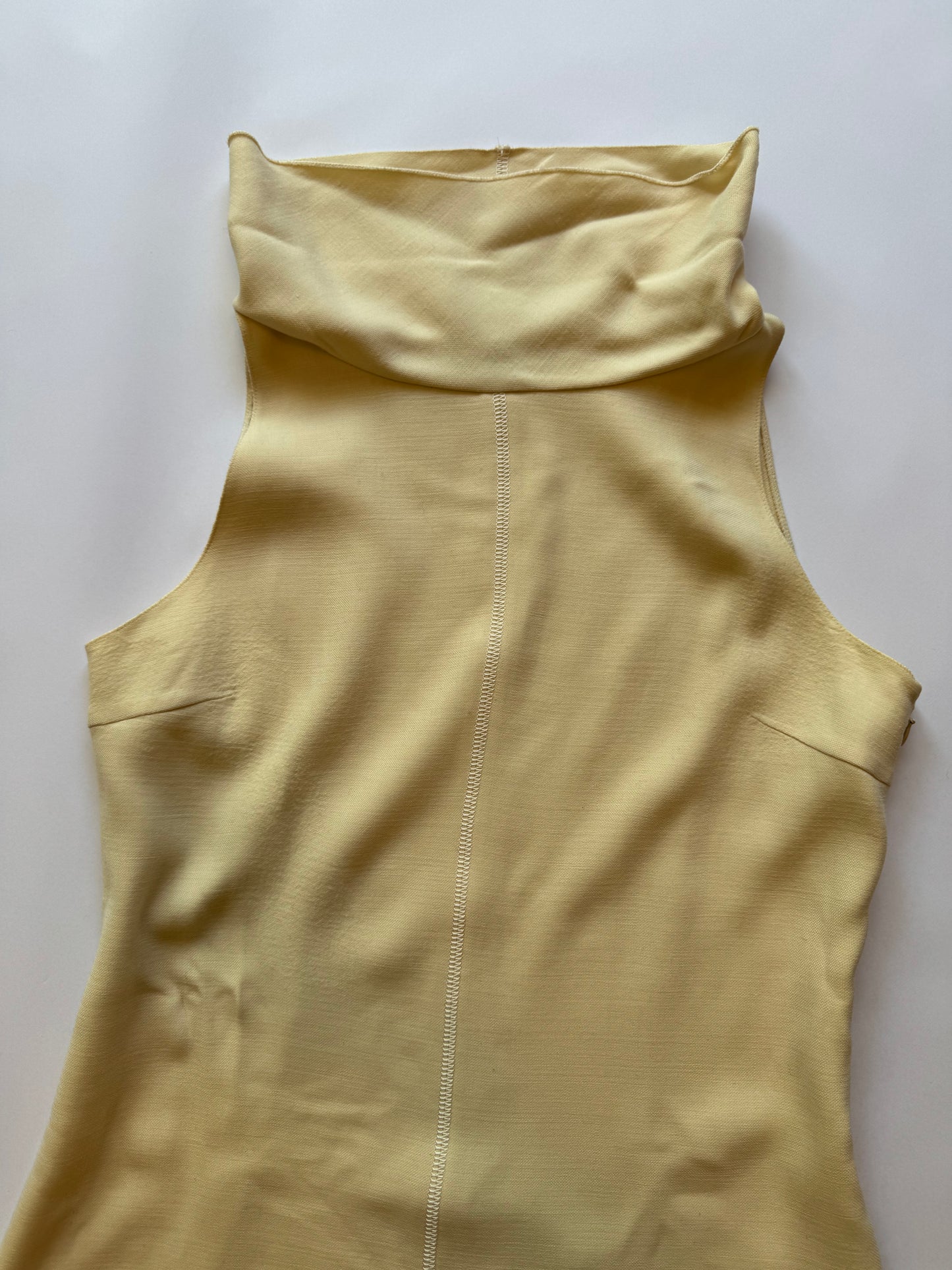 90s Prada Virgin Wool Mock Neck Dress Size 44 IT