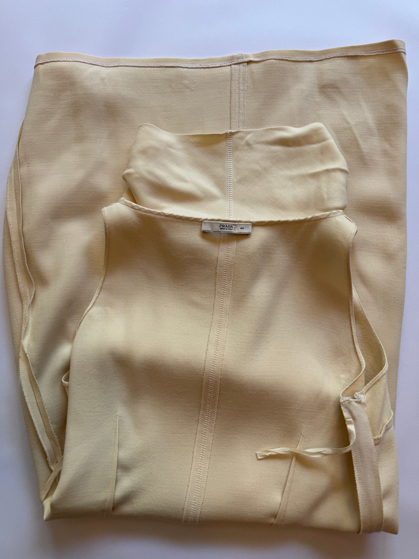 90s Prada Virgin Wool Mock Neck Dress Size 44 IT