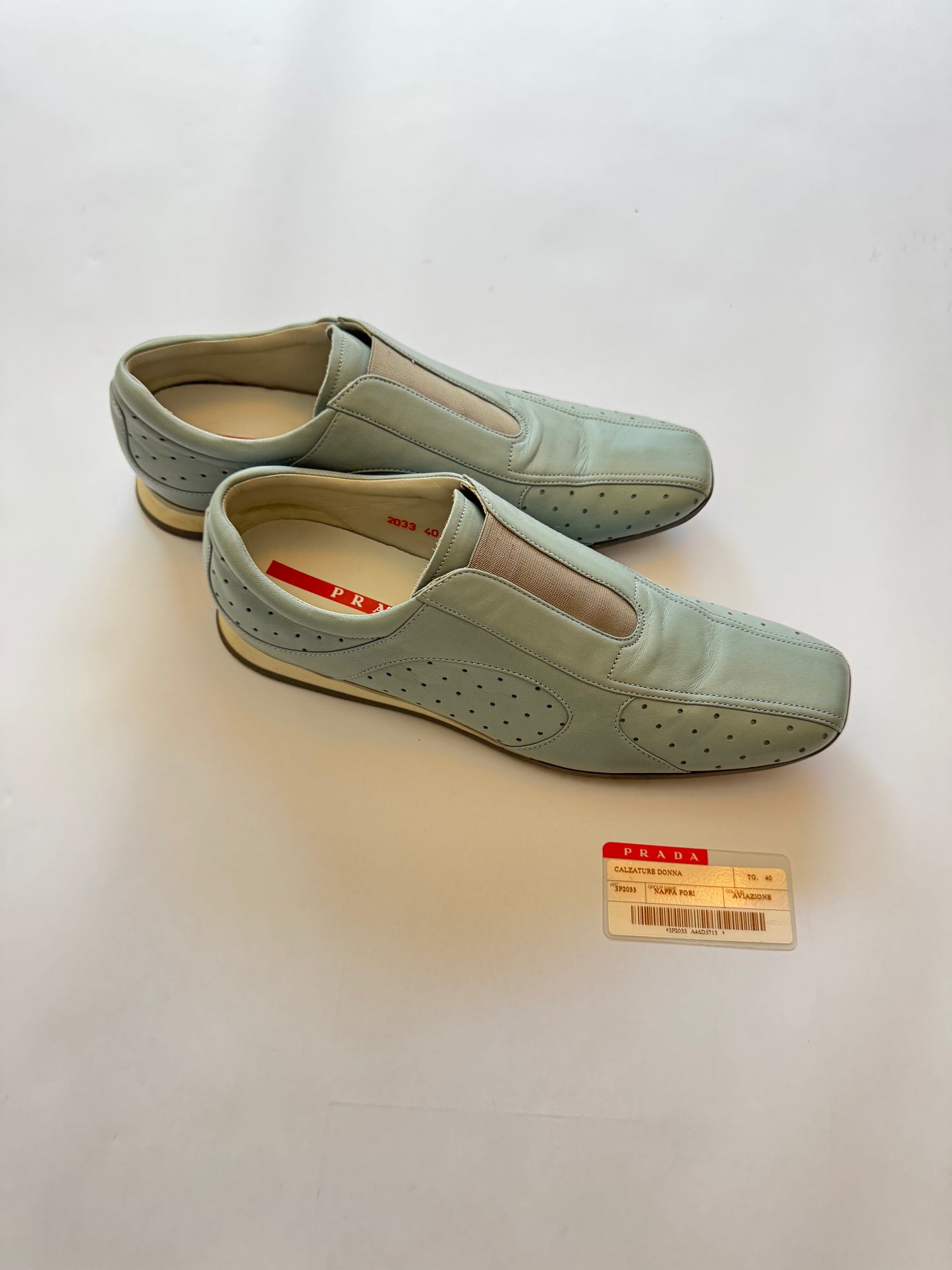Prada Linea Rossa Nappa Leather Running Shoes