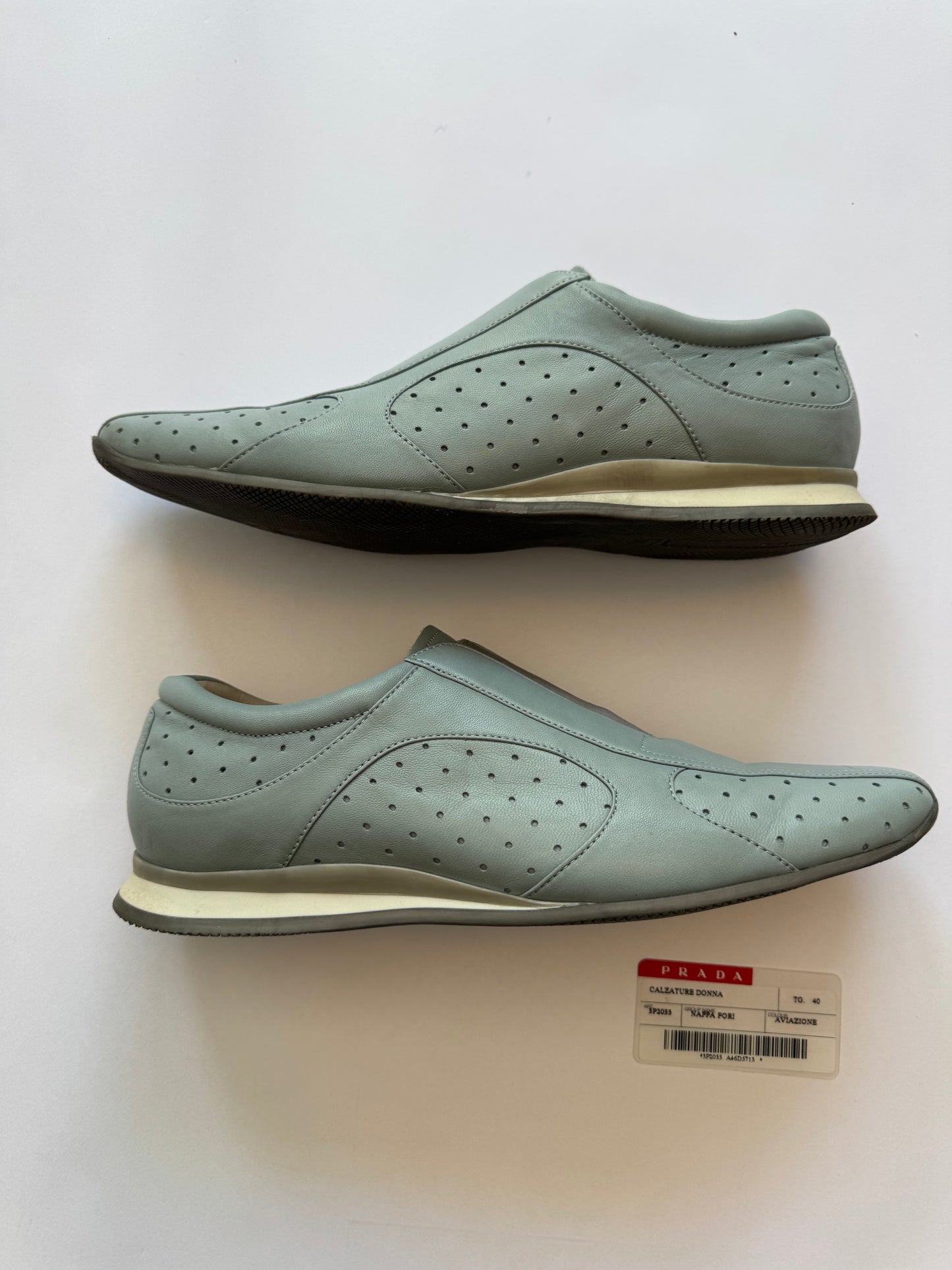 Prada Linea Rossa Nappa Leather Running Shoes