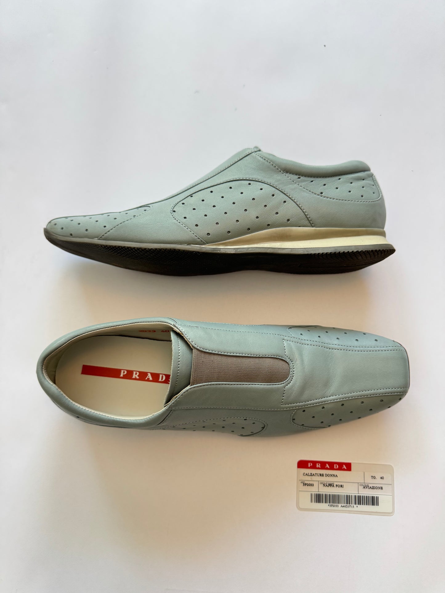 Prada Linea Rossa Nappa Leather Running Shoes