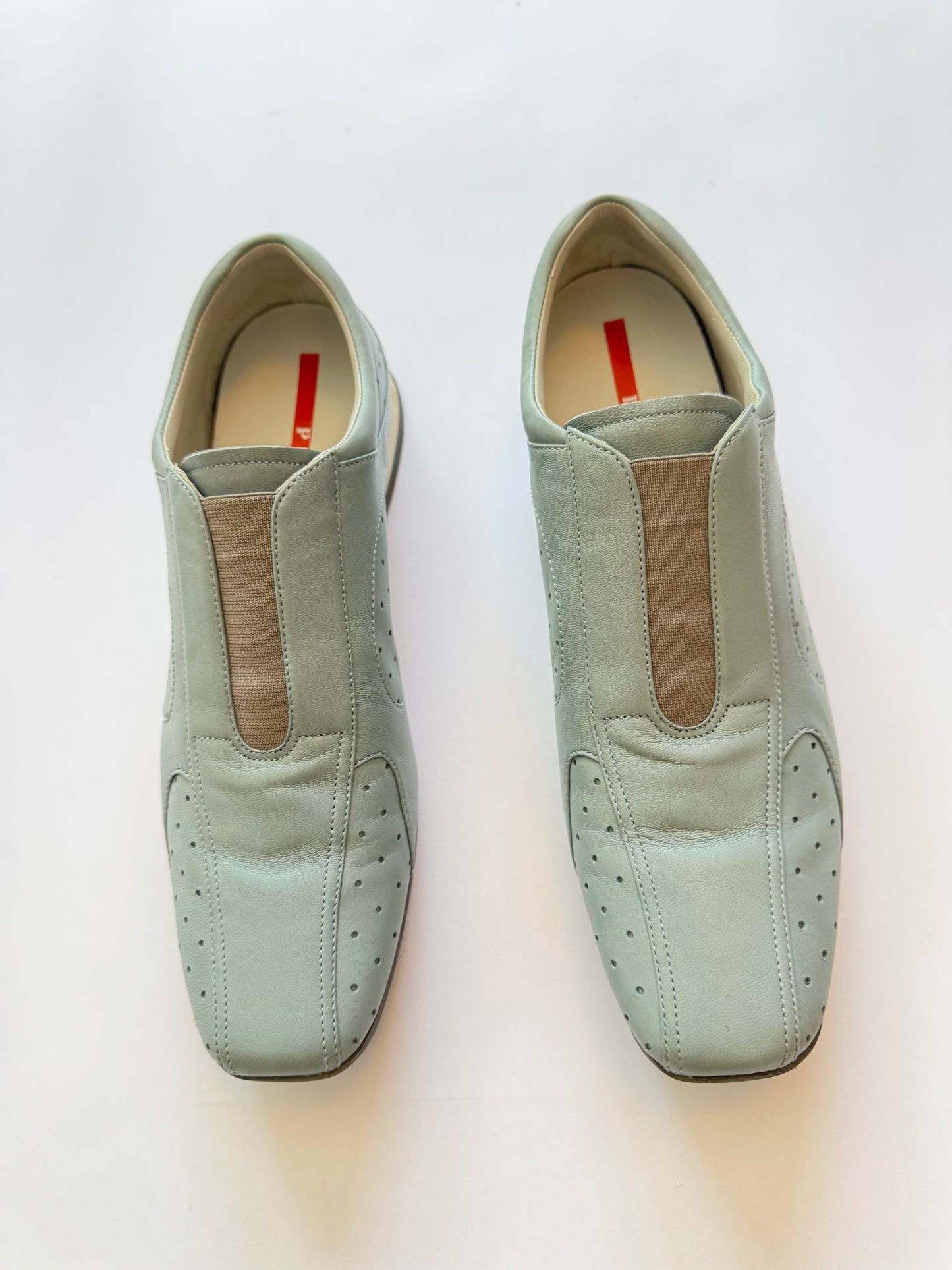 Prada Linea Rossa Nappa Leather Running Shoes