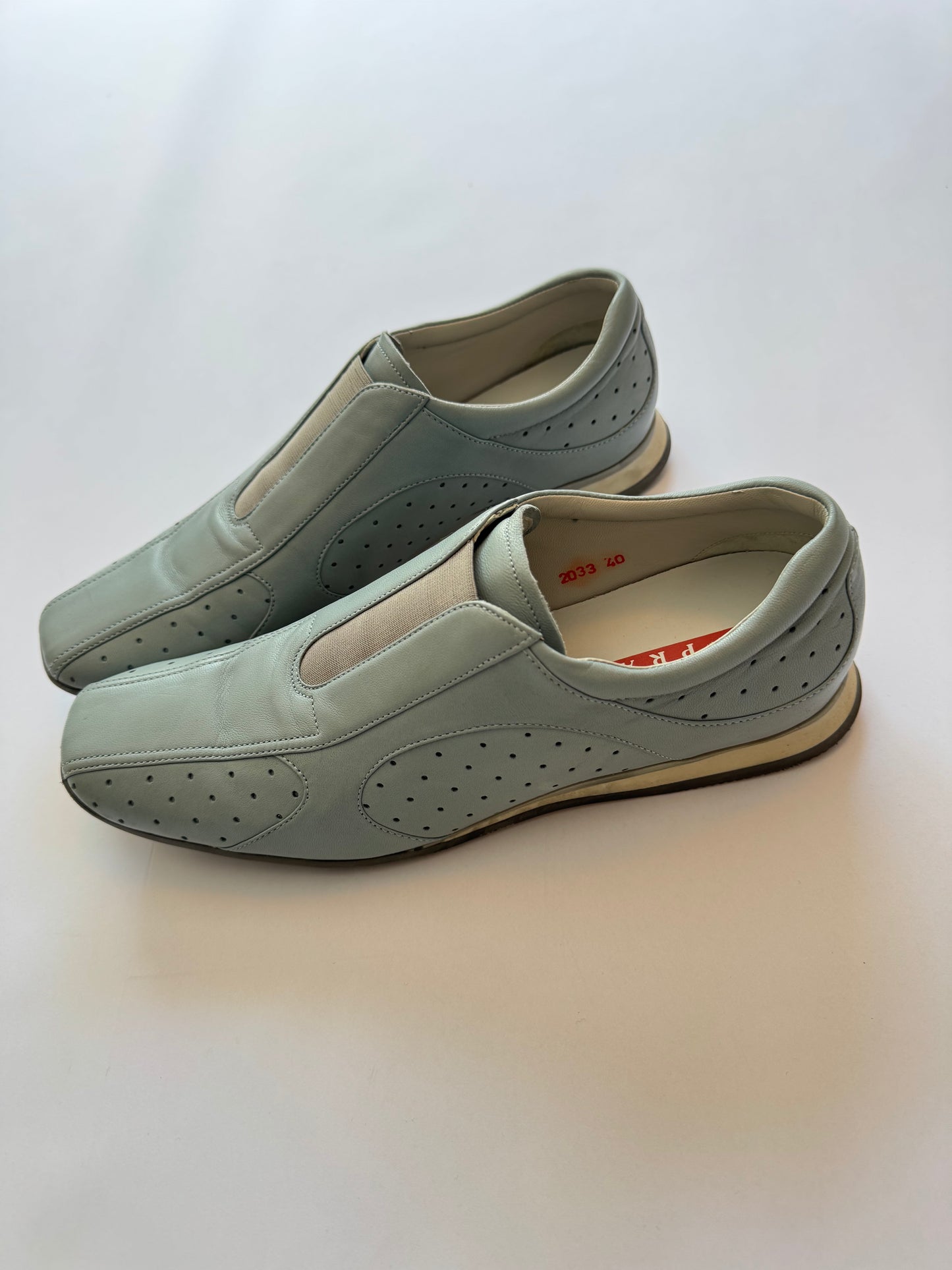 Prada Linea Rossa Nappa Leather Running Shoes