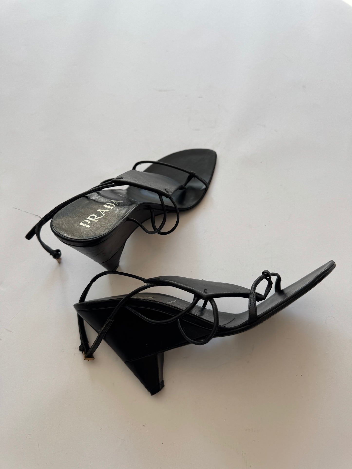 Prada 90s Heeled Sandal Size 38