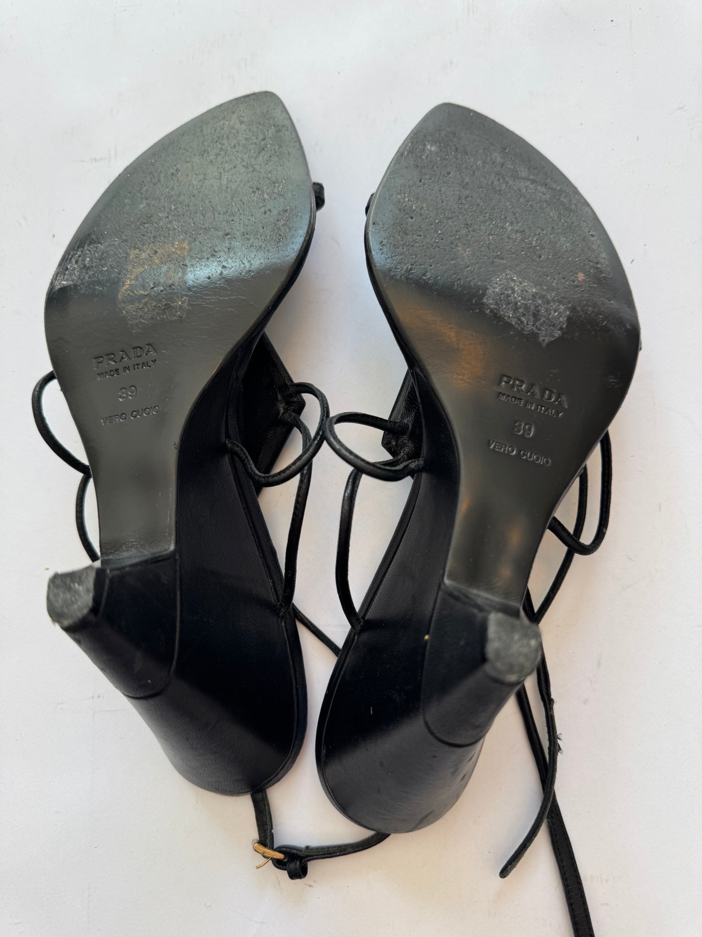Prada 90s Heeled Sandal Size 38