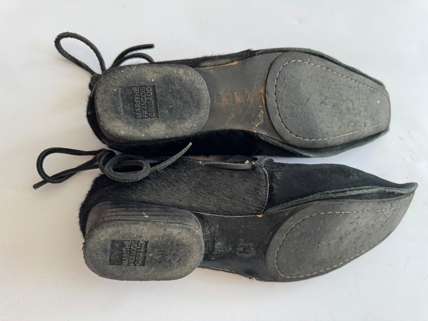 Girbaud Suede and Pony Hair Moccasins Size 40