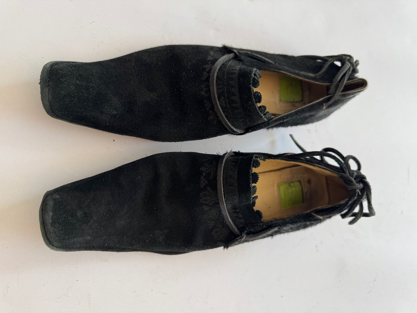 Girbaud Suede and Pony Hair Moccasins Size 40