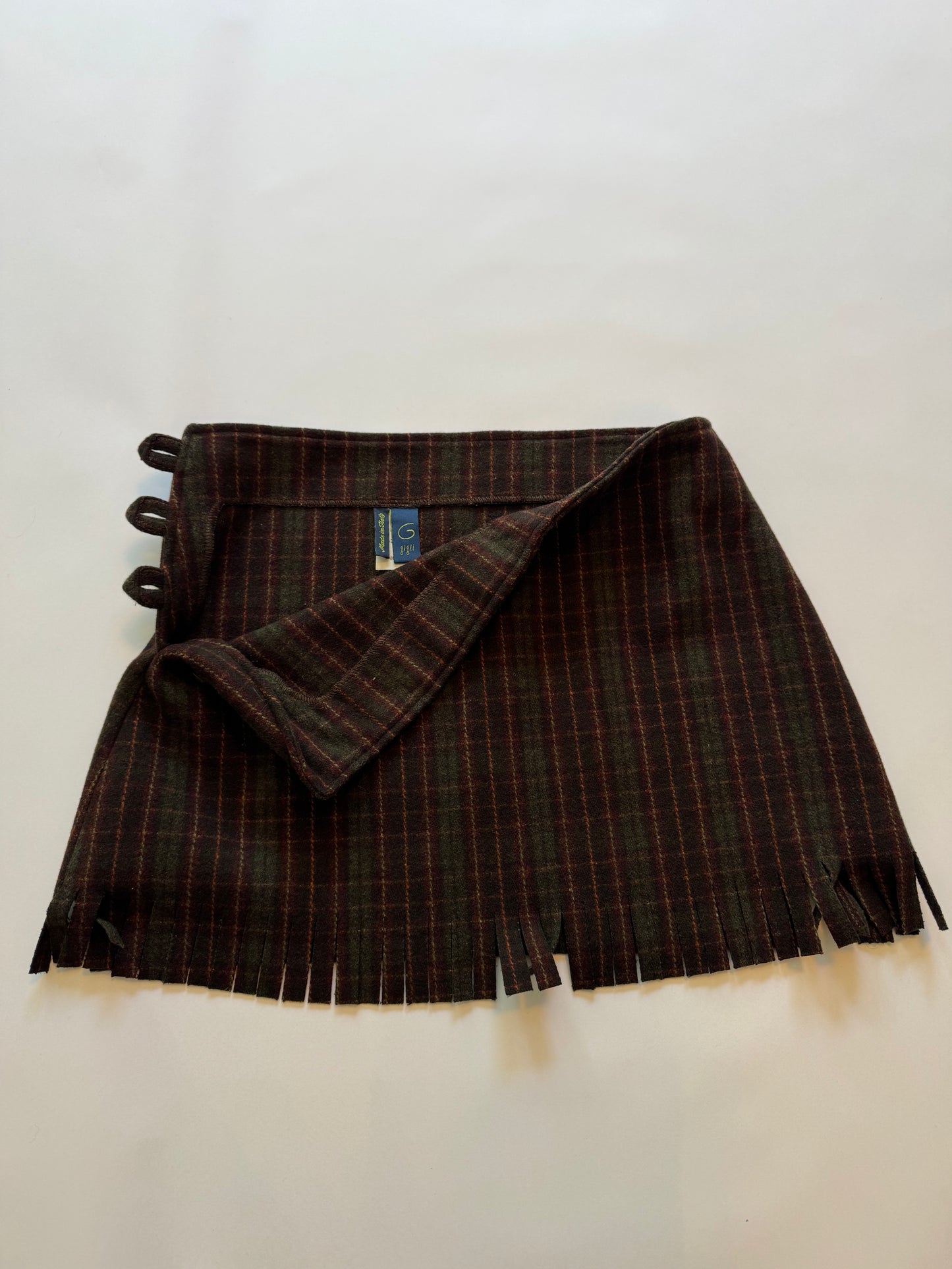 G by Romeo Gigli Argyle Mini Skirt