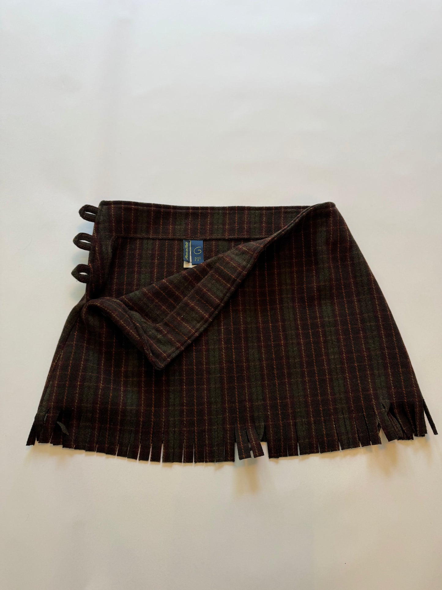 G by Romeo Gigli Argyle Mini Skirt