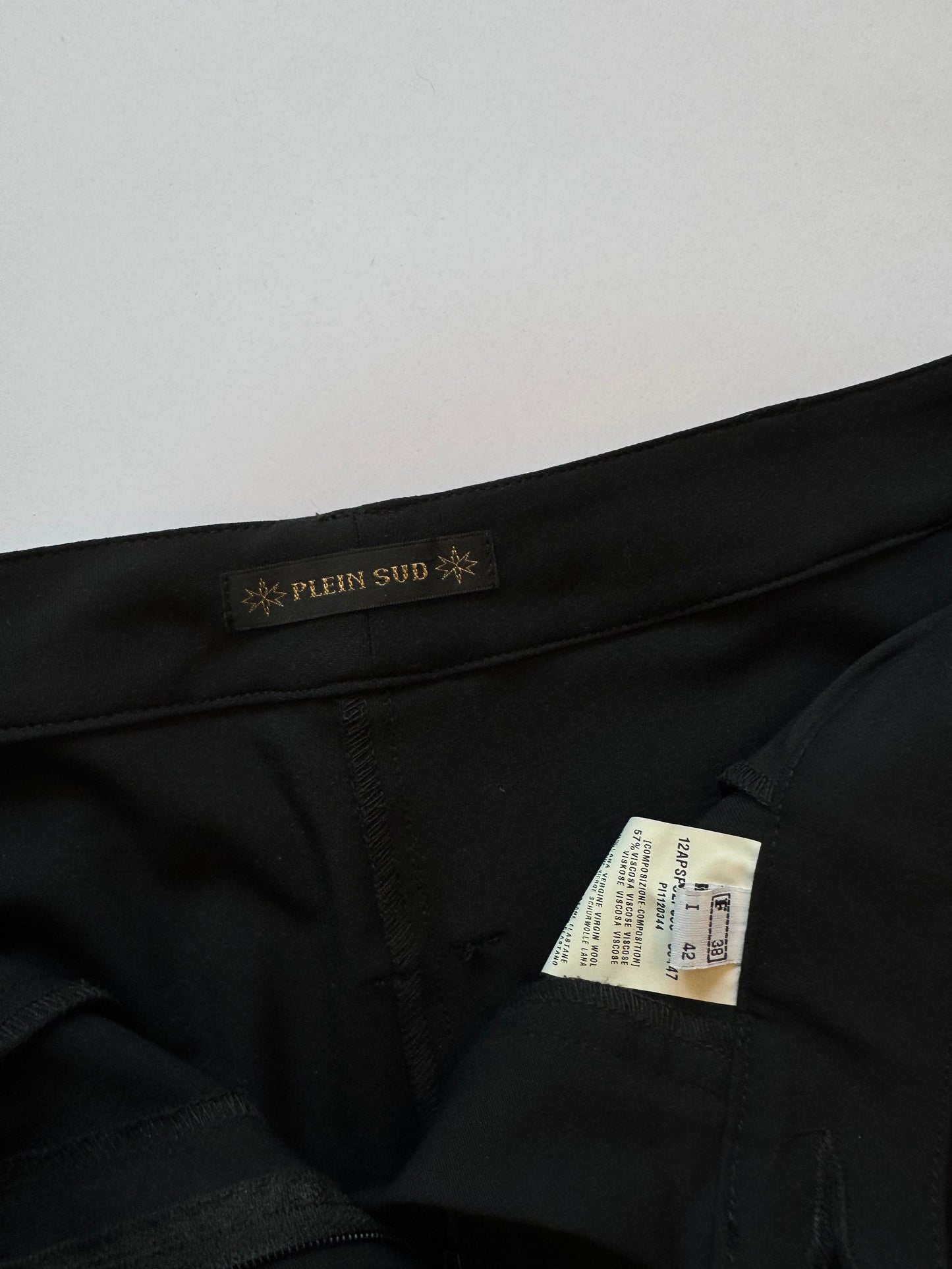 Plein Sud Trousers with Gunmetal Ankle Fasteners