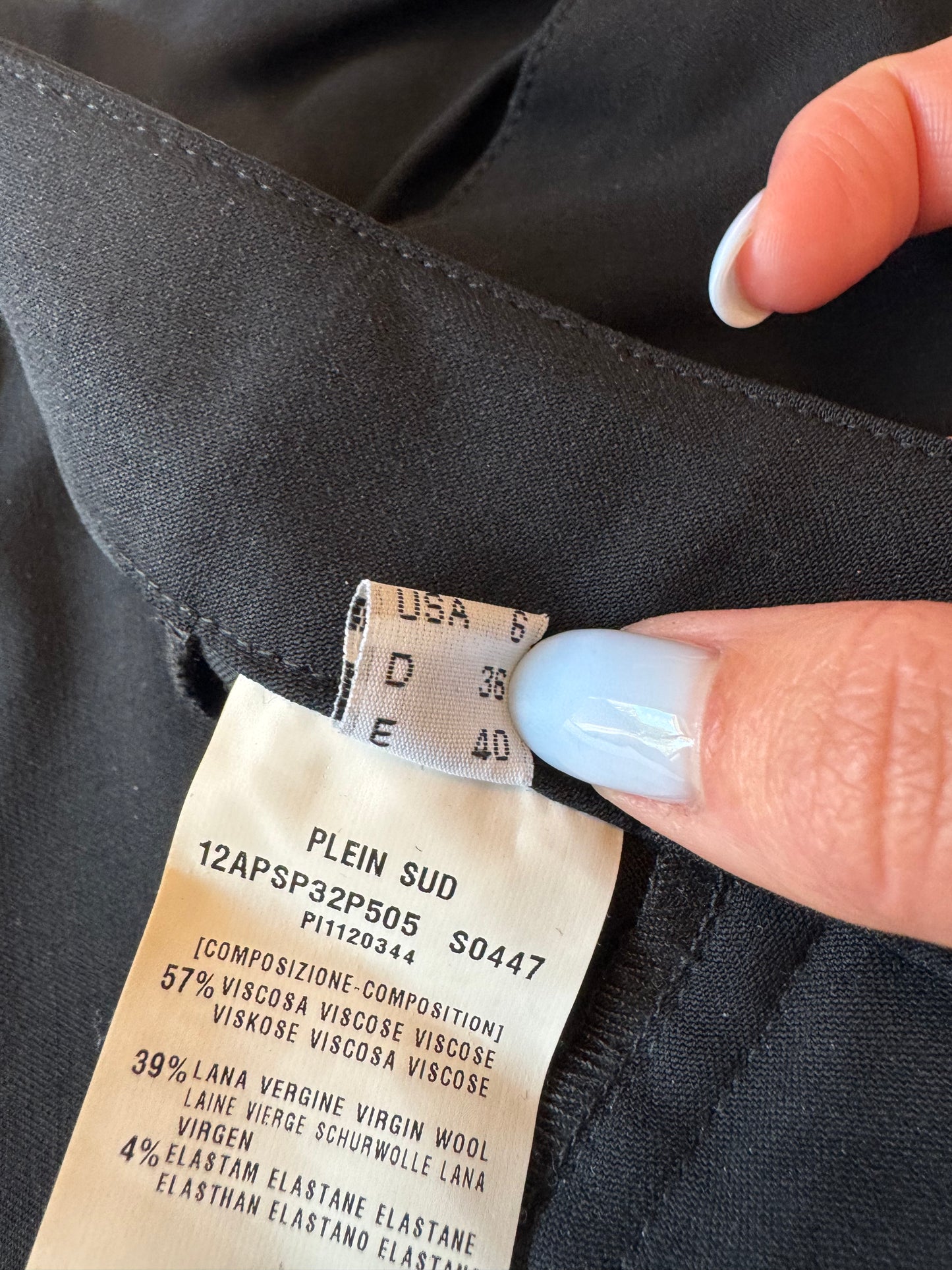 Plein Sud Trousers with Gunmetal Ankle Fasteners