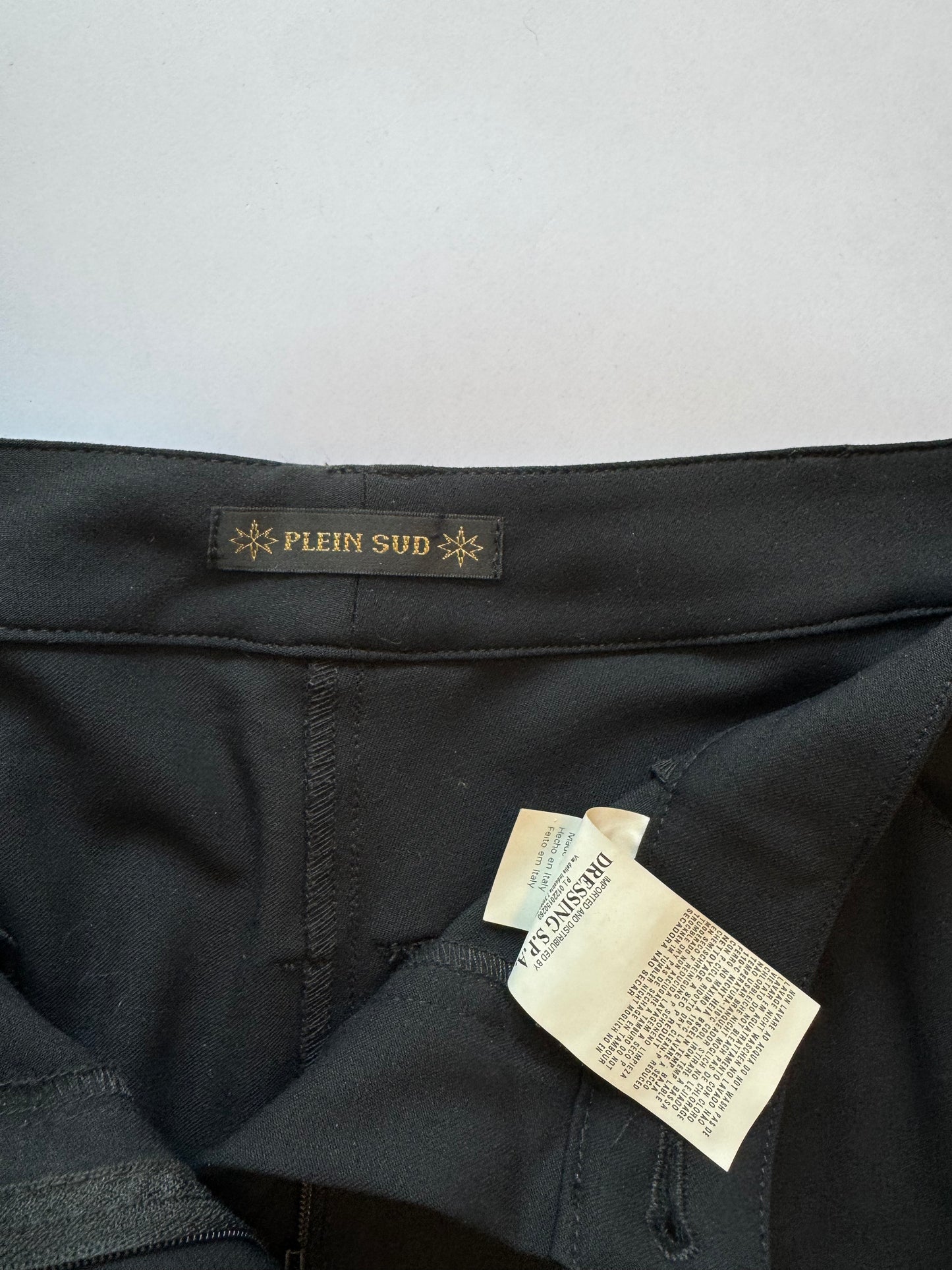 Plein Sud Trousers with Gunmetal Ankle Fasteners