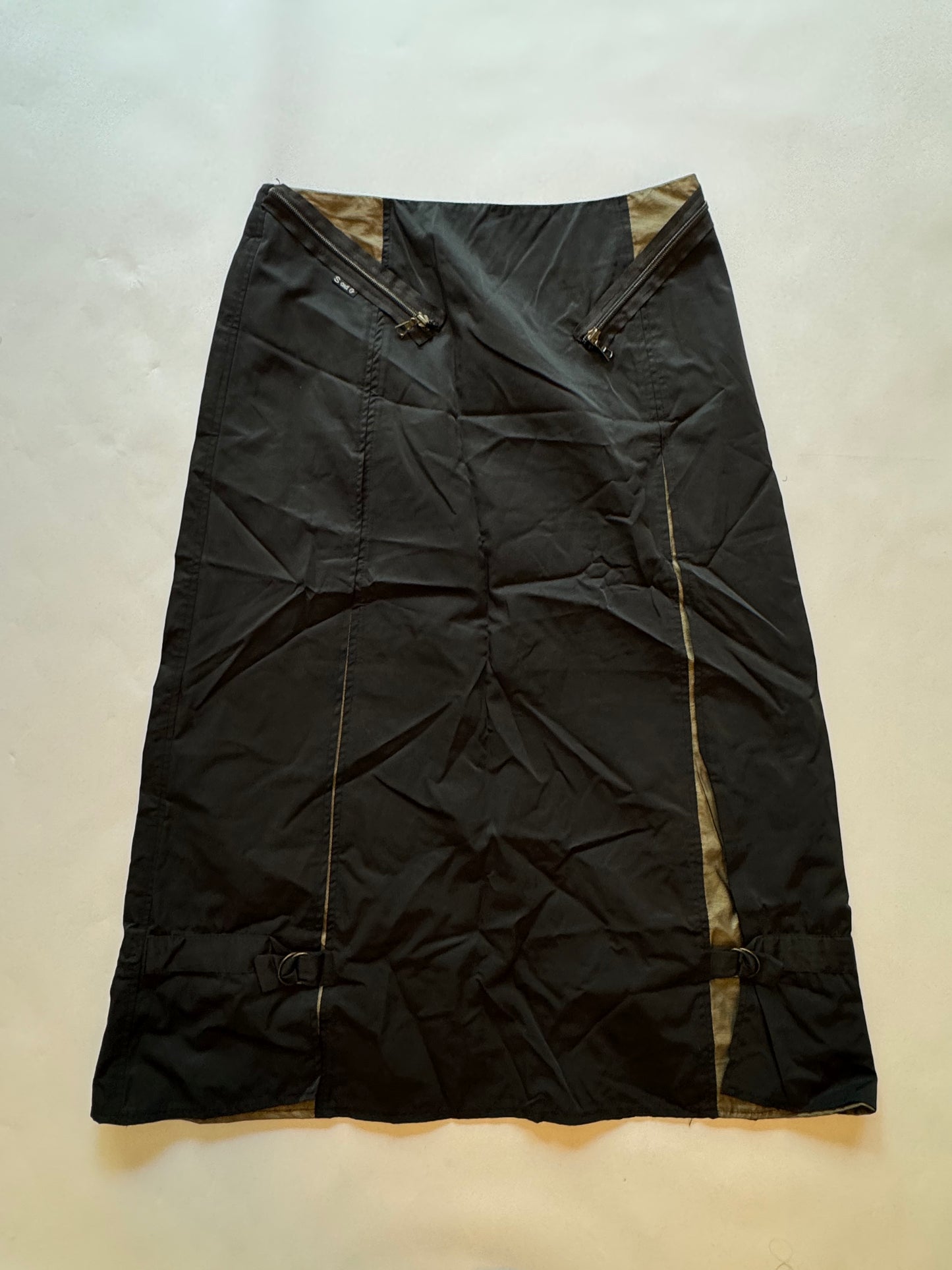 Nylon and Mesh 2000s Skirt Set