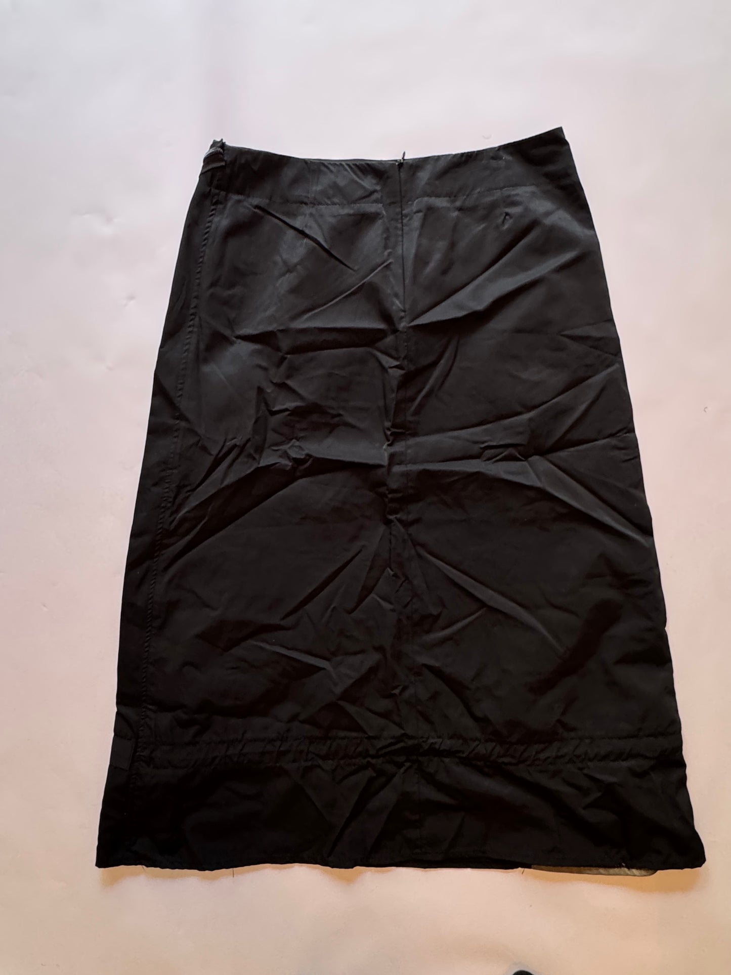 Nylon and Mesh 2000s Skirt Set
