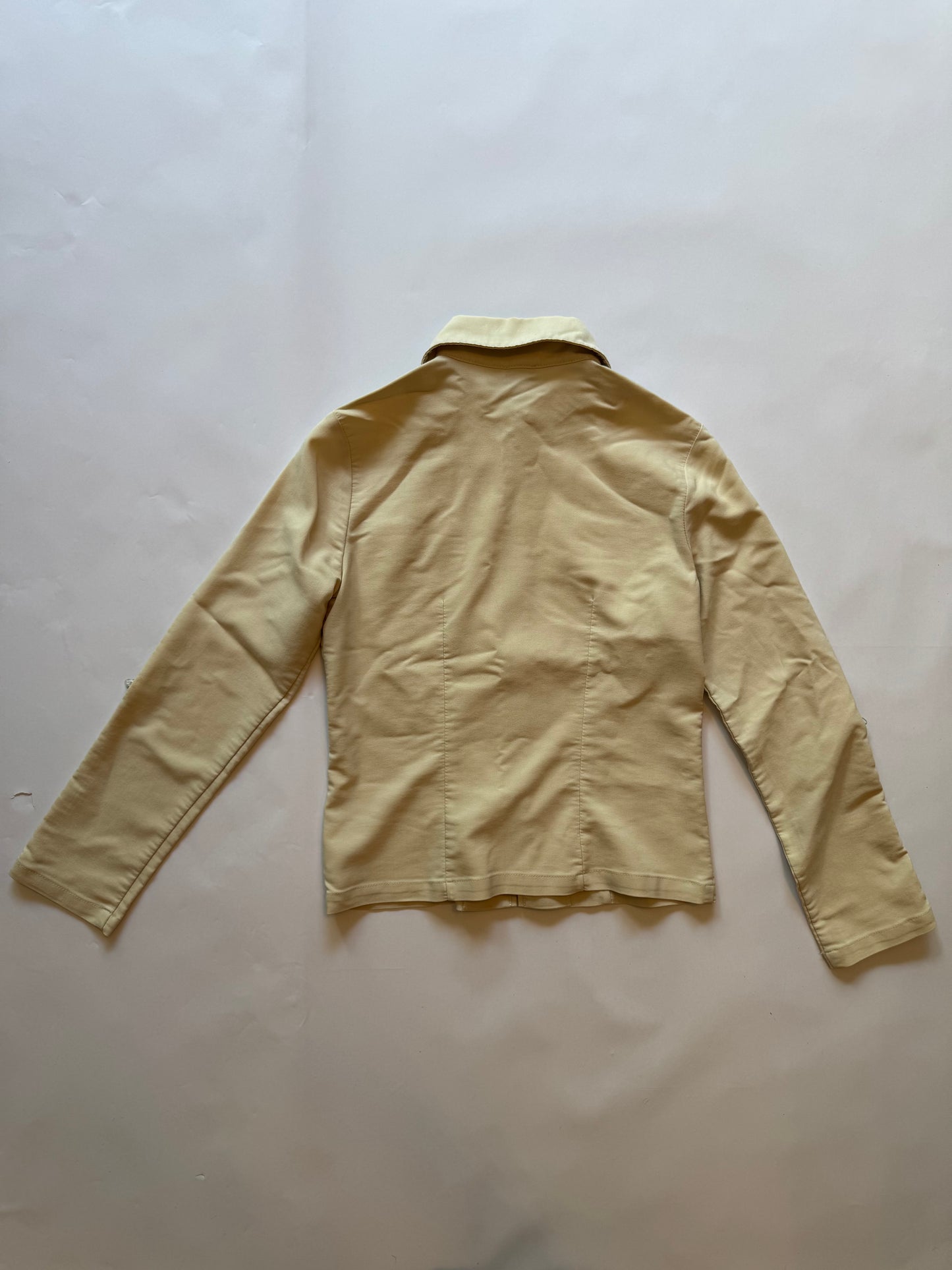 Cream 2000s Skirt Jacket Set