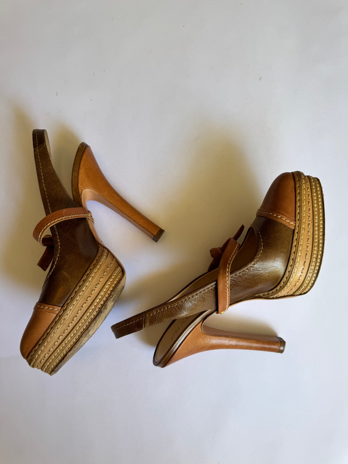 Prada 2009 Sling Back Heels. Size 39.