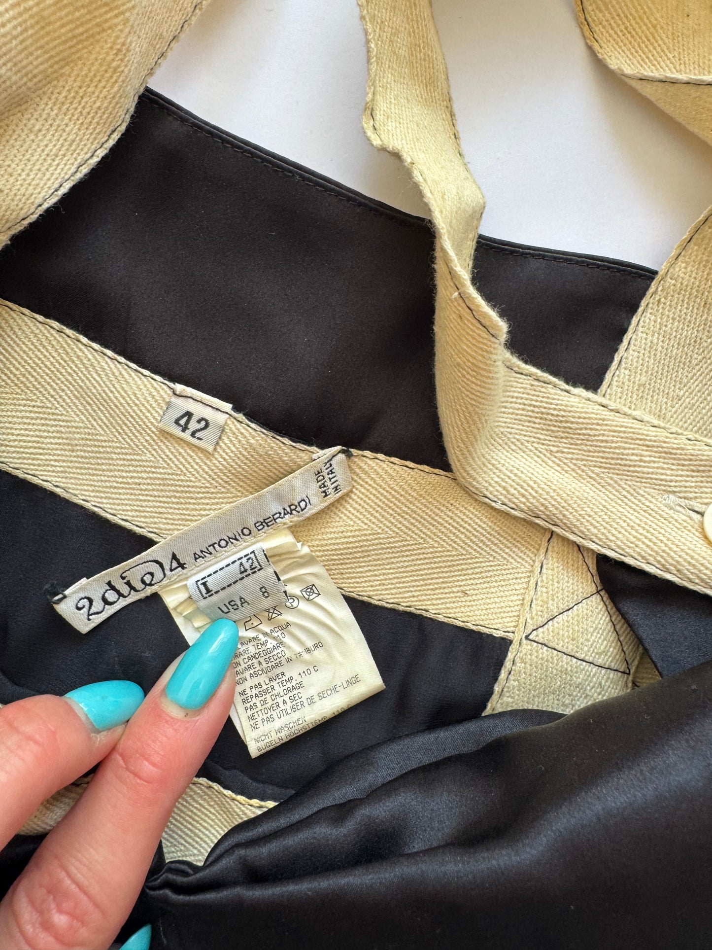 Antonio Berardi Vintage Asymmetric Silk Dress