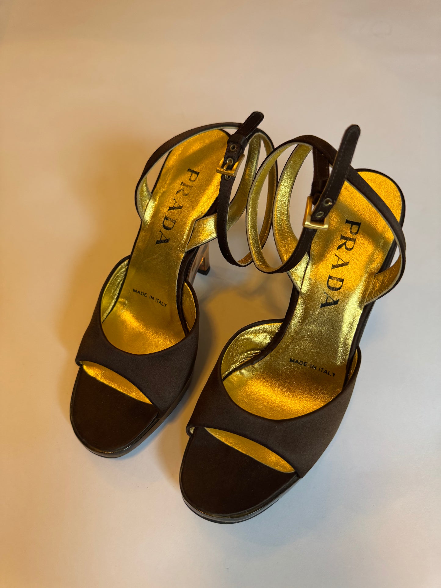 Lucite Wedge Heels from Prada 1998 (size 37)