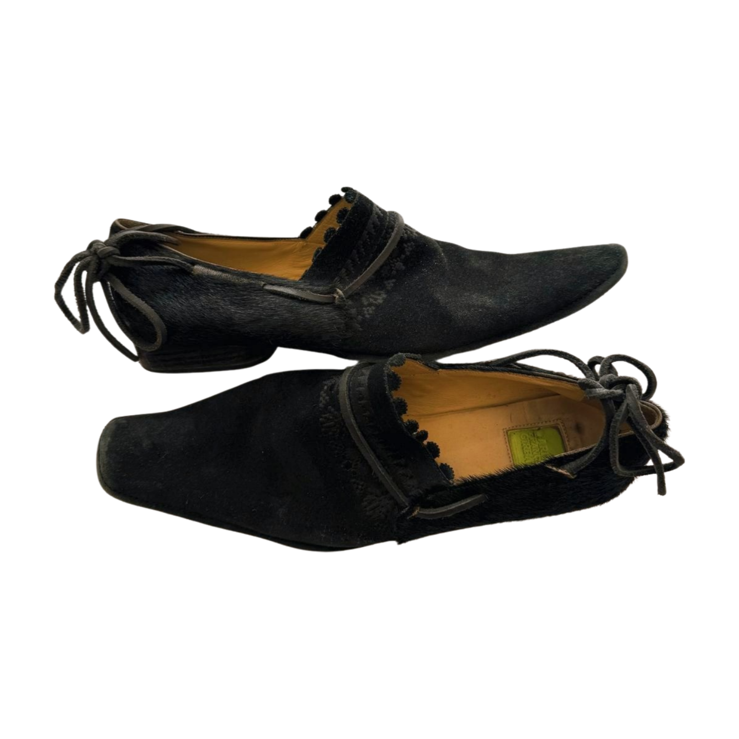 Girbaud Suede and Pony Hair Moccasins Size 40