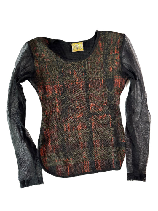 Legatte Mesh Sleeve Shirt