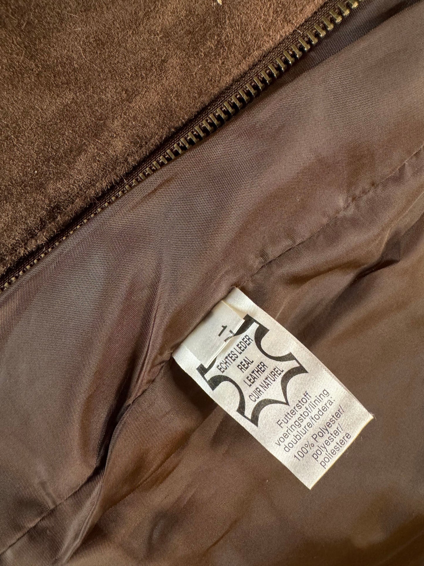 Vintage Brown Suede Pocket Skirt
