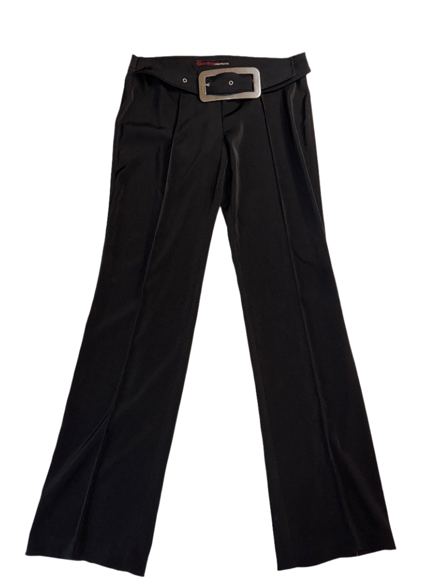 Miss Sixty Luxury Giant Silver Belt Buckle Pants