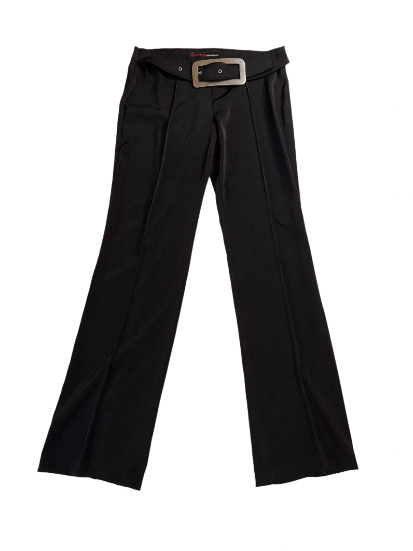 Miss Sixty Luxury Giant Silver Belt Buckle Pants
