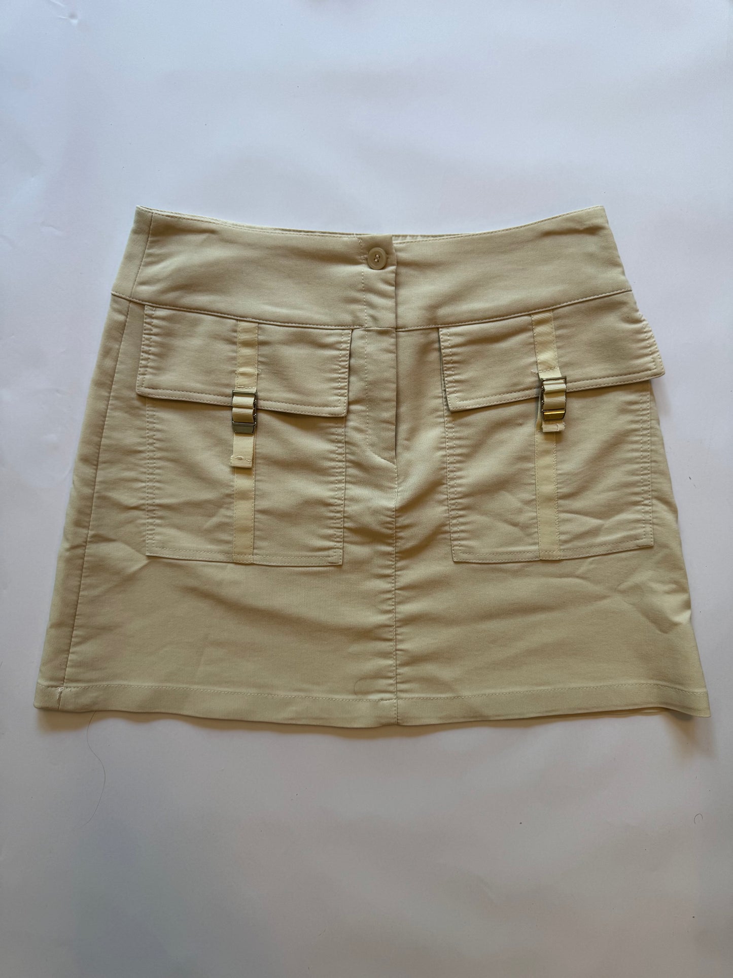 Cream 2000s Skirt Jacket Set