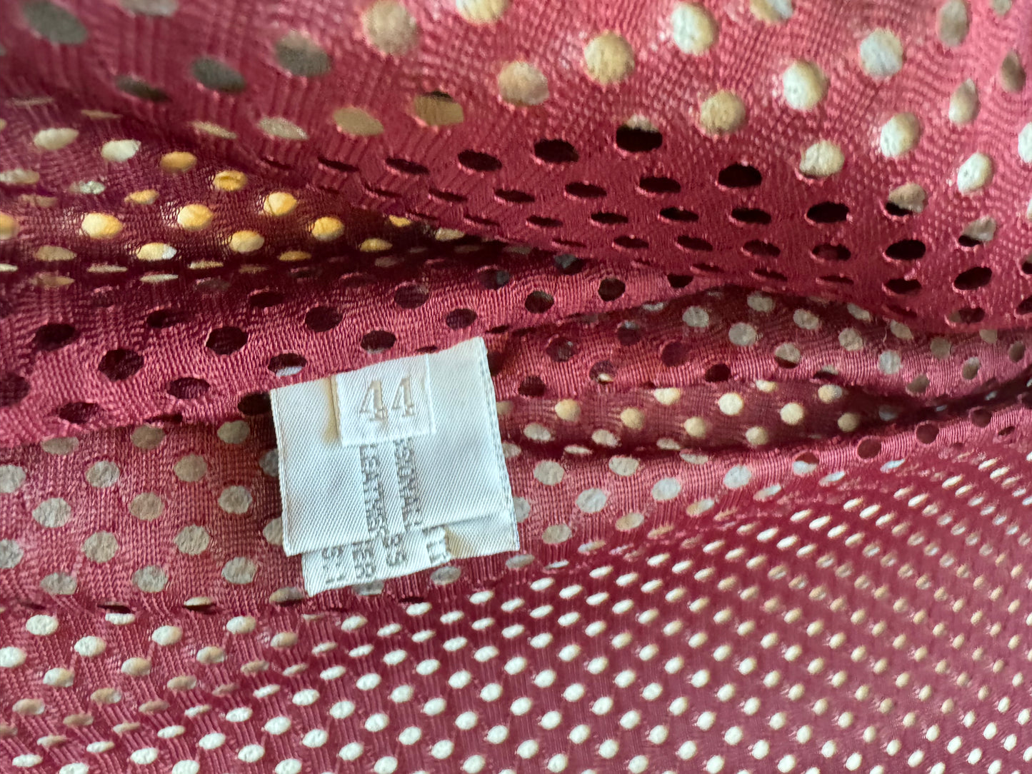 Miu Miu Spring 2000 Leather Jacket Tan and Red. IT 44.