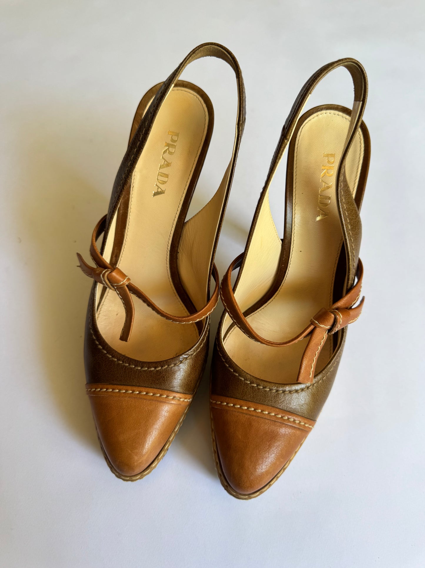 Prada 2009 Sling Back Heels. Size 39.