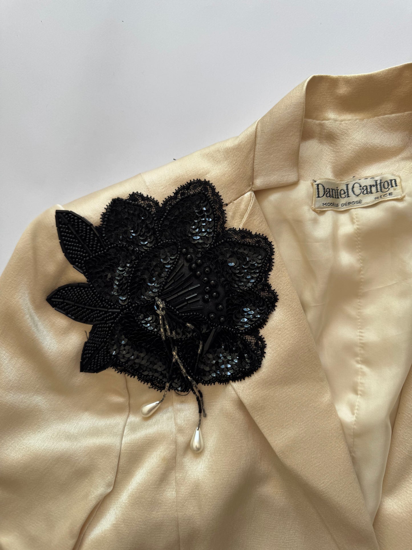 Daniel Carlton Vintage Wedding Beaded Suit Set
