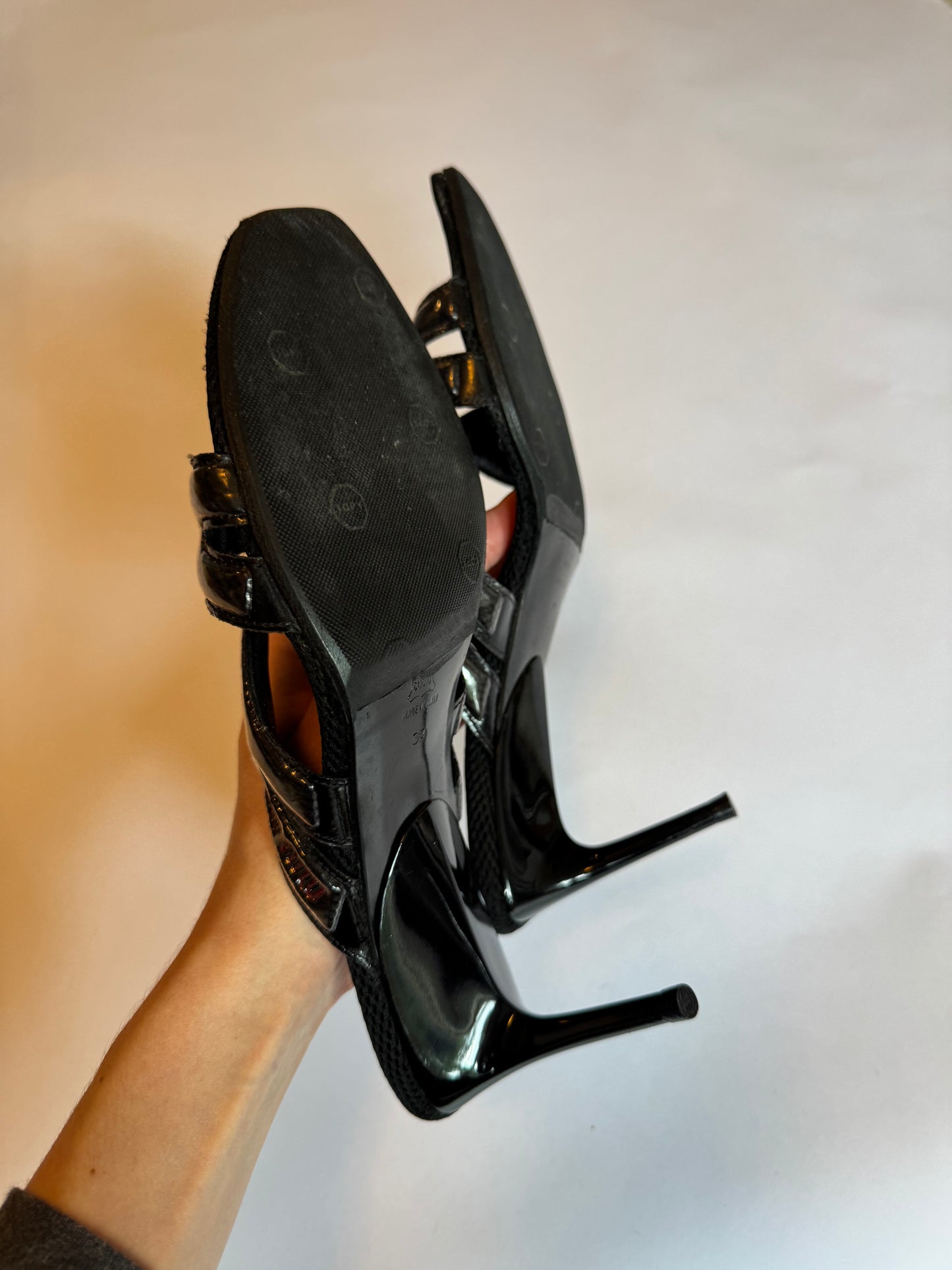 Miu Miu 1999 Mesh Heeled Sandals (Size 39)